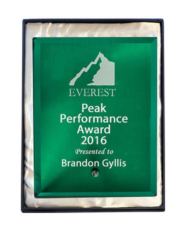 Vidrio láser rectángulo-verde