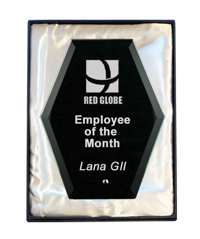 Laser Glass Hexagon-Negro