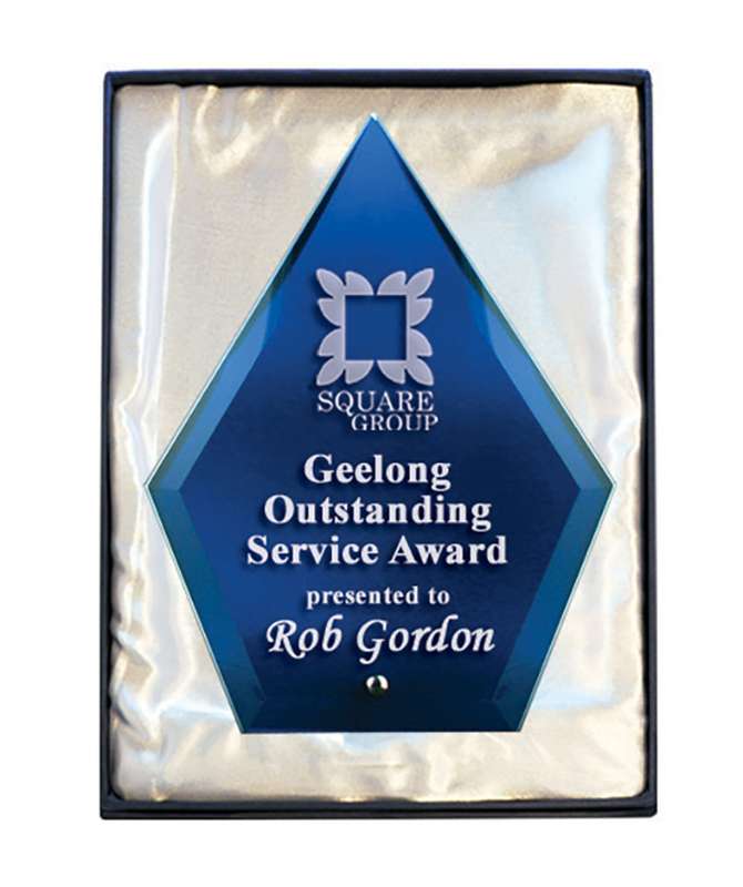 Punta de flecha de cristal láser-Azul