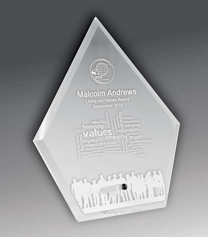 Punta de flecha de cristal láser-Transparente