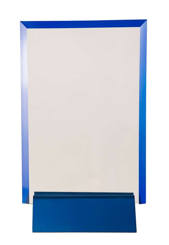 Cristal/Base azul metalizado