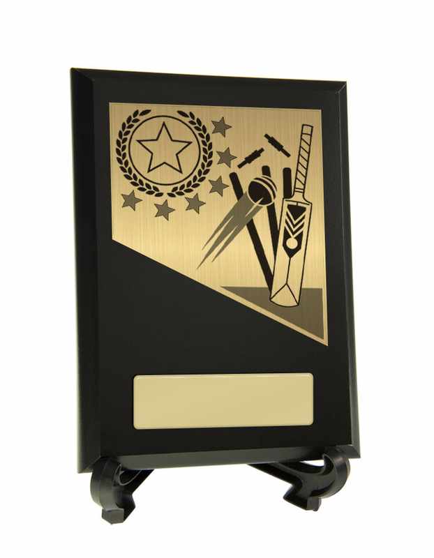 Placa con tema de cricket