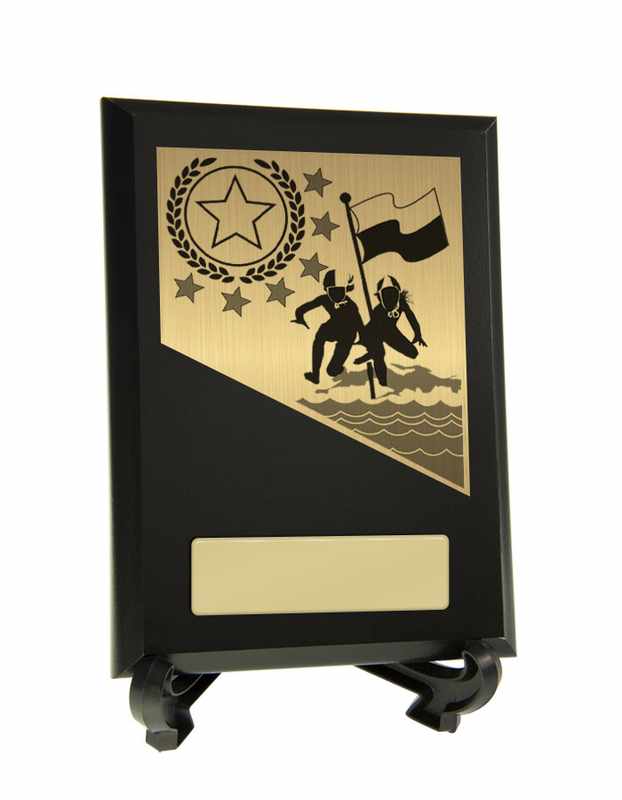 Placa con adornos salvavidas