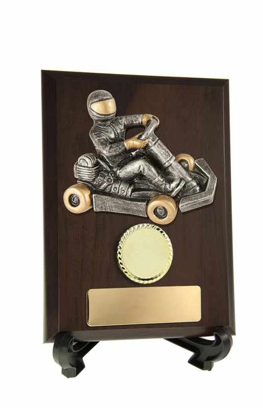 Placa con adornos Go-Kart