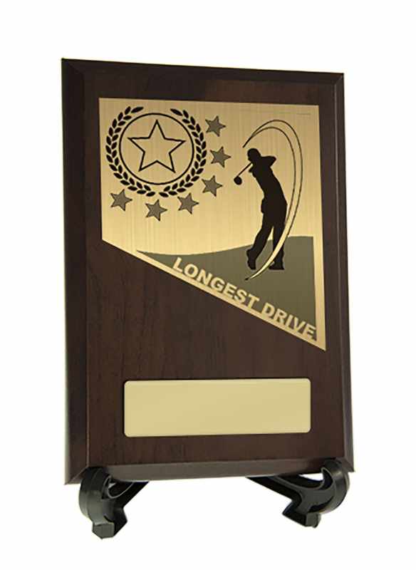 Placa con guarnición Golf Longest Drive