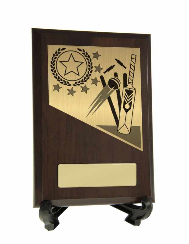 Placa con tema de cricket