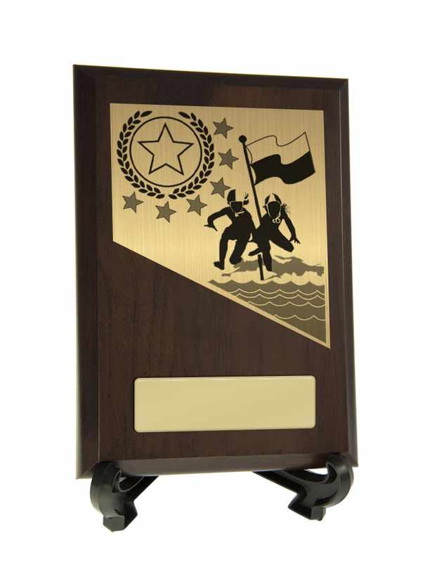 Placa con adornos salvavidas