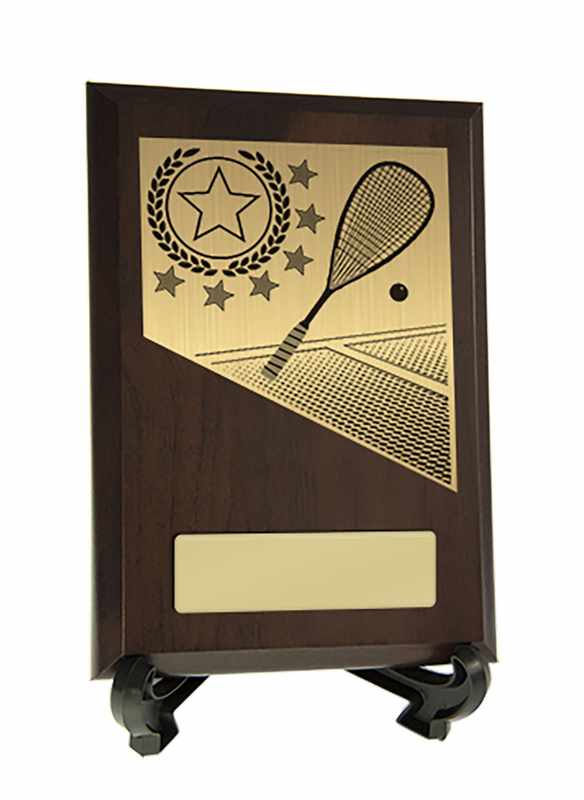 Placa con adornos de calabaza