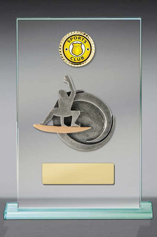 Tema de surf en vidrio