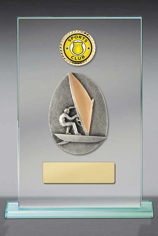 Tema de windsurf en vidrio