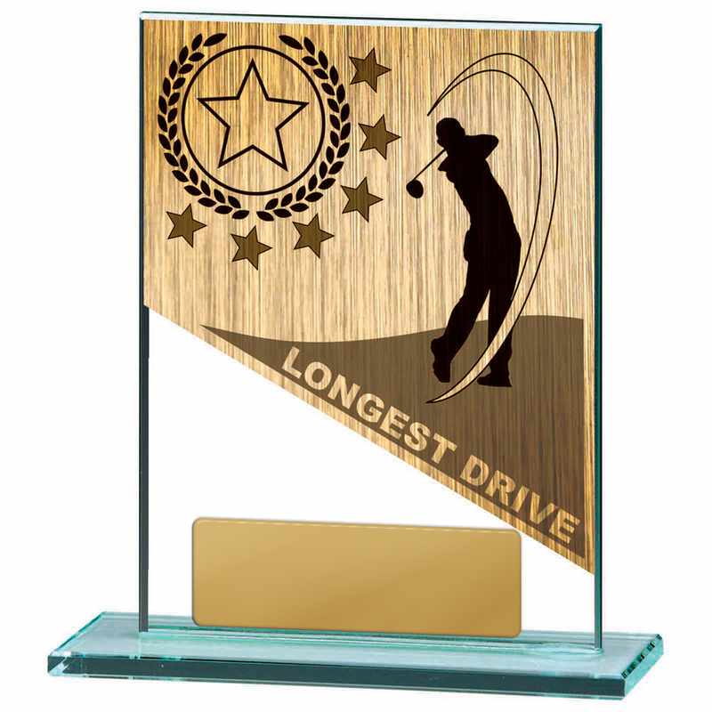 Tema de golf en vidrio