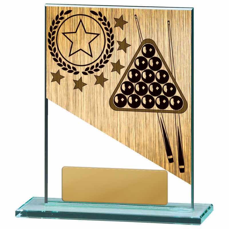 Tema de billar sobre vidrio