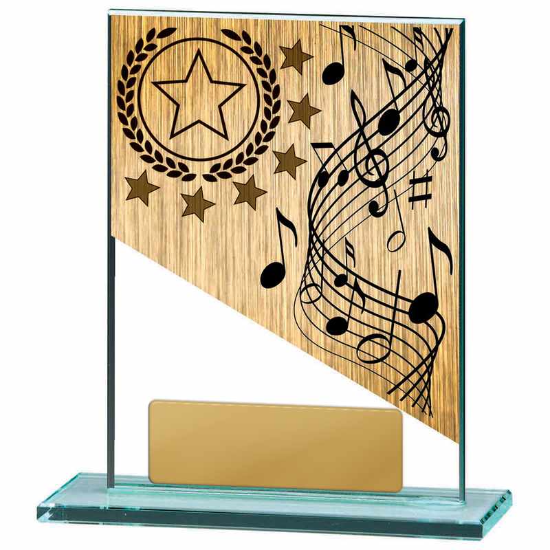 Tema musical sobre vidrio