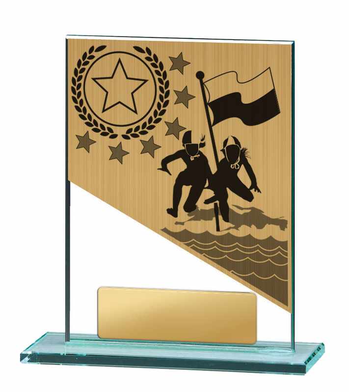 Tema salvavidas en vidrio