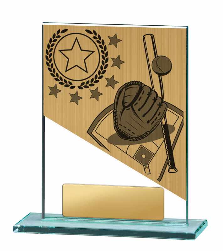 Tema de béisbol en vidrio