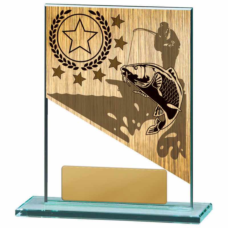 Tema de pesca en vidrio