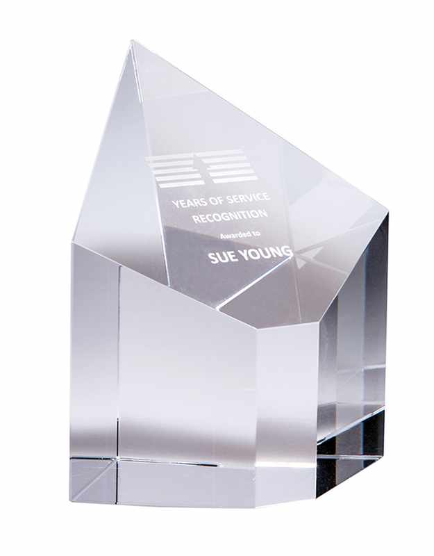 Crystal Clarity Series- Cubo cuadrado de 5 caras