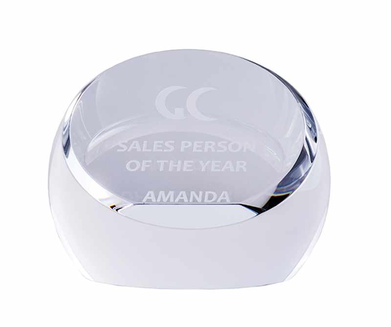 Esfera pisapapeles de cristal