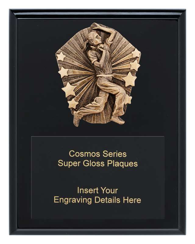 Placa Cosmos Super – Jugadora de bolos