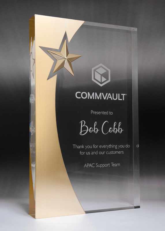 Rectángulo acrílico Golden Glow