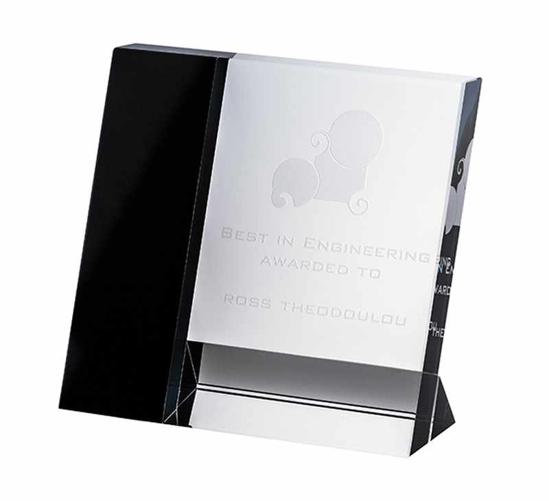 Cristal negro y transparente – Rectángulo