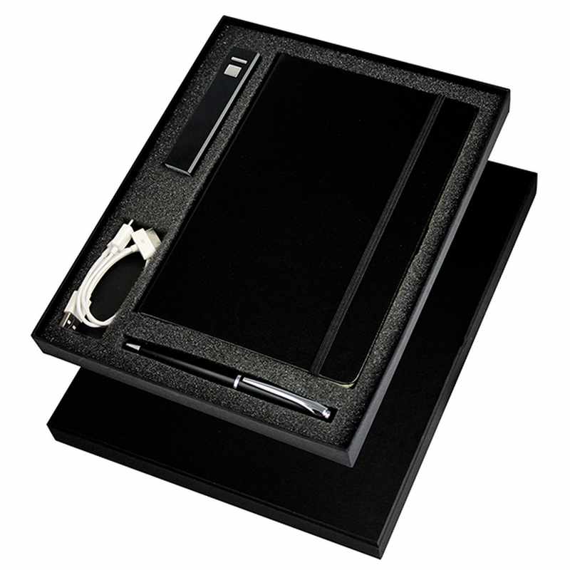 Ambassador Bound JournalBook, un cargador Jolt y un bolígrafo Grobisen