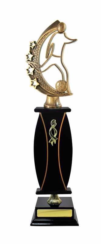 Portero de fútbol de madera