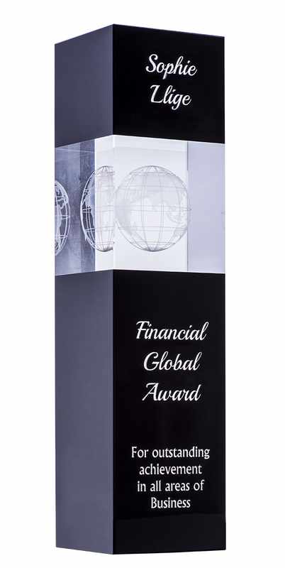 Globo de cristal negro