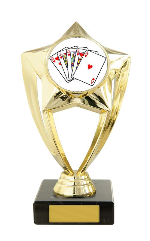 Tema de póquer de plástico en la base