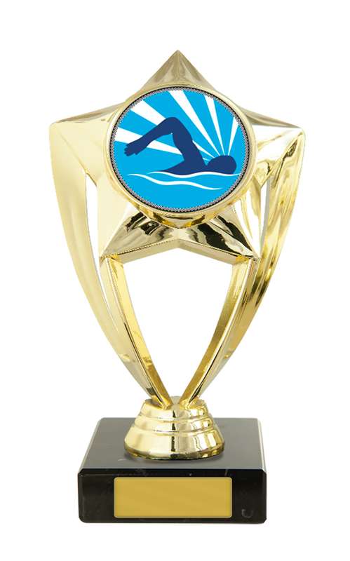 Tema de natación de plástico en la base