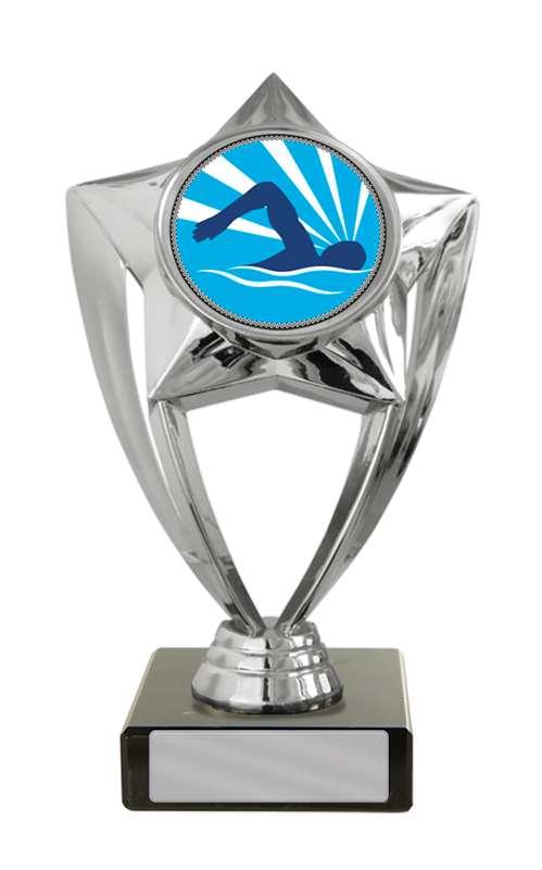 Tema de natación de plástico en la base