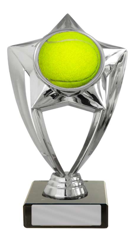 Tema de tenis de plástico en la base