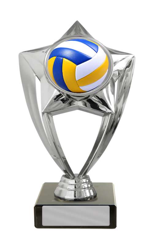 Tema de voleibol de plástico en la base