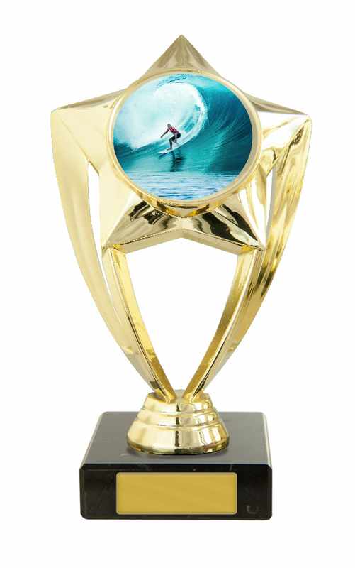 Tema de surf de plástico en la base