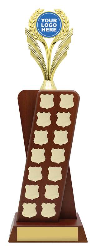 Molino de viento con logotipo