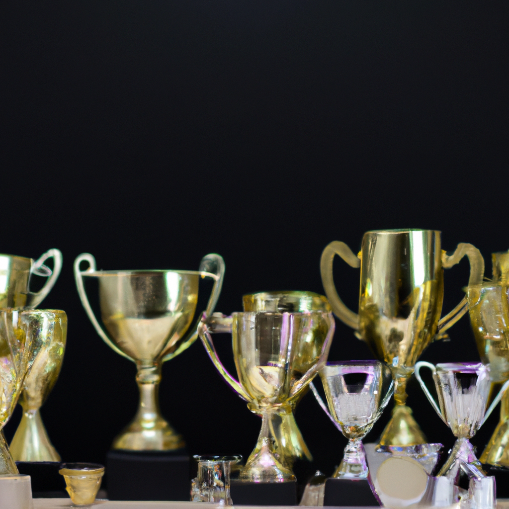 Celebre sus logros con premios y trofeos